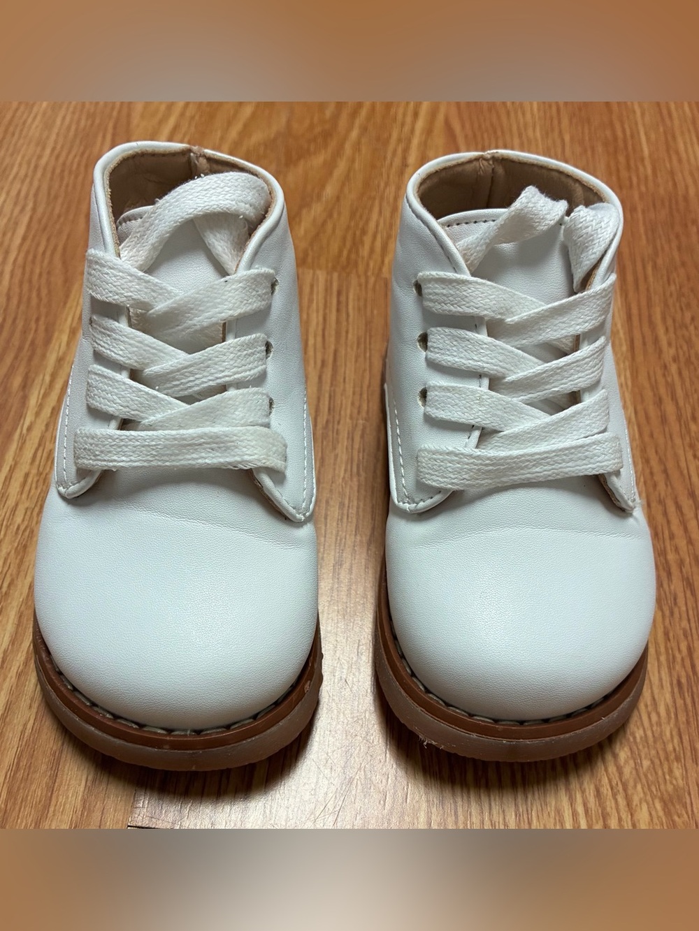Josmo Toddler White First Step Walker High Top Shoes Size 5 Unisex